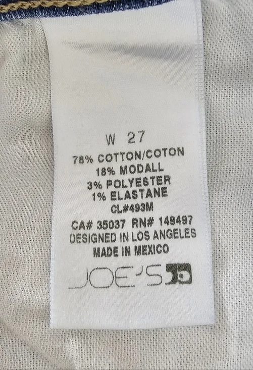 Joe's Jeans The Icon High Rise Skinny Blue Raw Hem Ankle Jeans 27 NWT - Picture 8 of 8